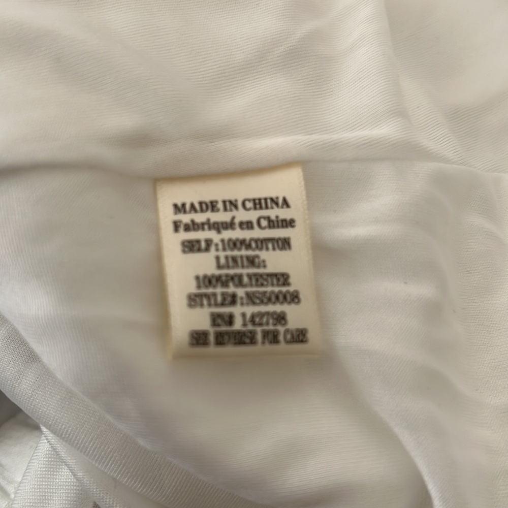 White tiered mini skirt - Picture 2 of 2